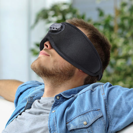 Bluetooth White Noise Milk Silk 3D Eye Socket Full Blackout Breathable Smart Music Sleep Mask - V.I.P Digital Presence