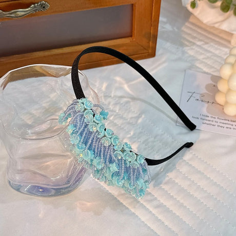 Handmade rice bead tassel flower side hair hoop for women - V.I.P Digital Presence