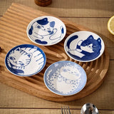 Cat dish cartoon ceramic dish household dining table dipping dish soy sauce dish hot pot seasoning dish - V.I.P Digital Presence