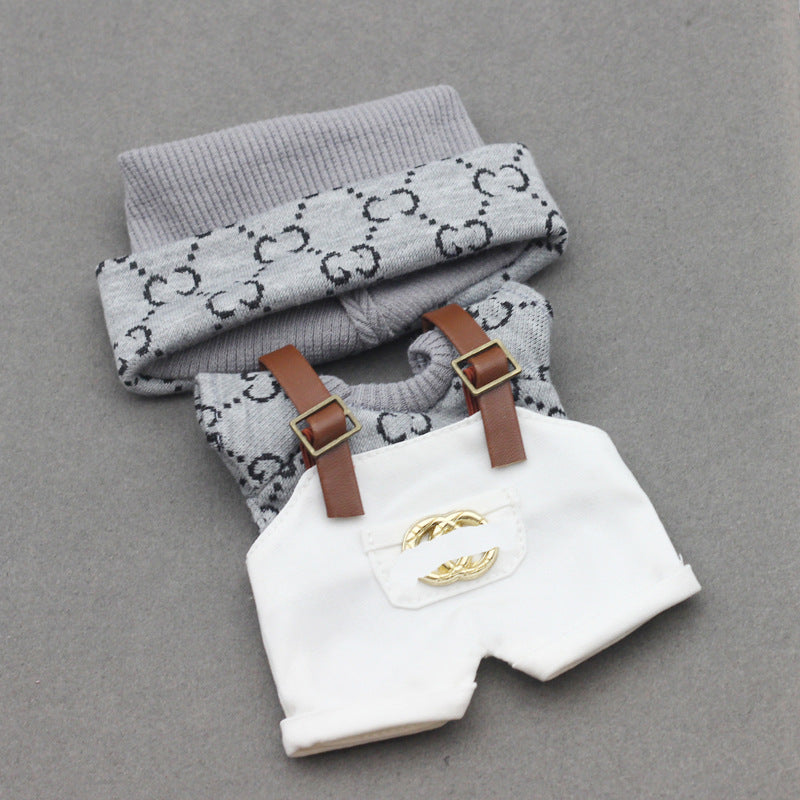 Caja sorpresa Labubu de 17 cm de primera y segunda generación, ropa para muñeca llorona de algodón de 10 cm, gorro estampado de punto