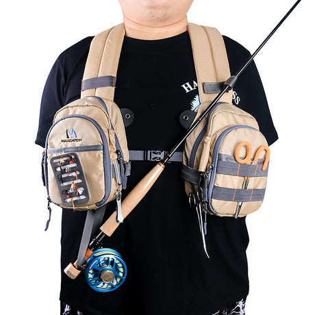 Multi-functional Fly Fishing Tackle Bag with Multiple Pockets, Unisex Chest Pack, Shoulder Fishing Bag - V.I.P Digital Presence