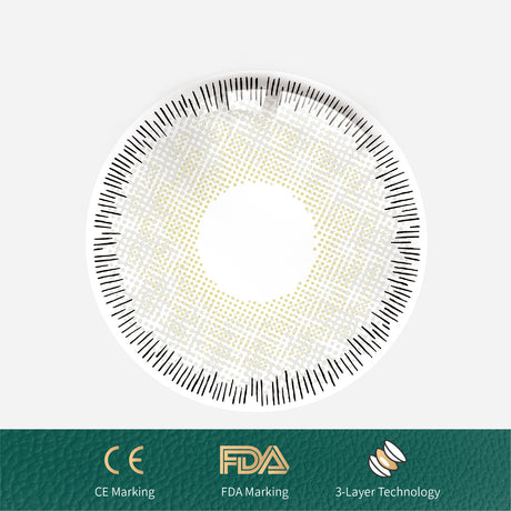 1Pcs FDA Certificate Eyes Beautiful Pupil Colorful Girl Cosplay Contact Lenses Gray - V.I.P Digital Presence