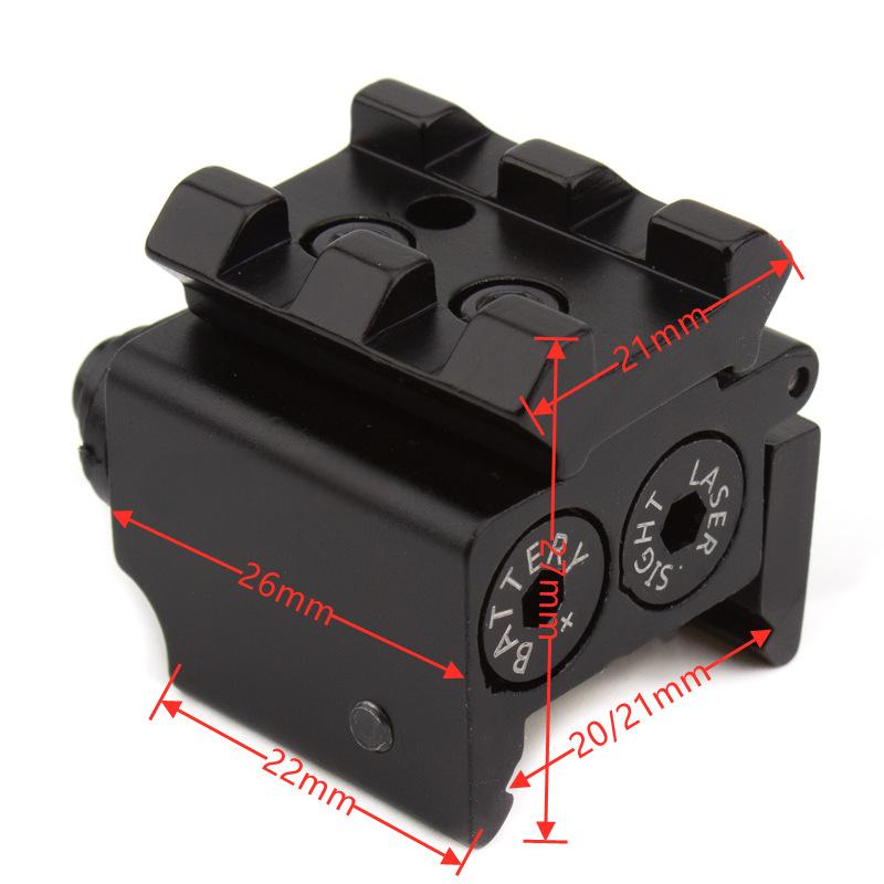 Low base small fishbone mini hanging red laser sight 20mm guide rail - V.I.P Digital Presence