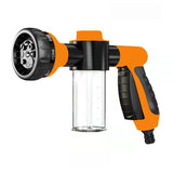 Garden household portable garden hose car wash water gun 8-function plastic gram adjustable nozzle high-pressure foam water gun - V.I.P Digital Presence