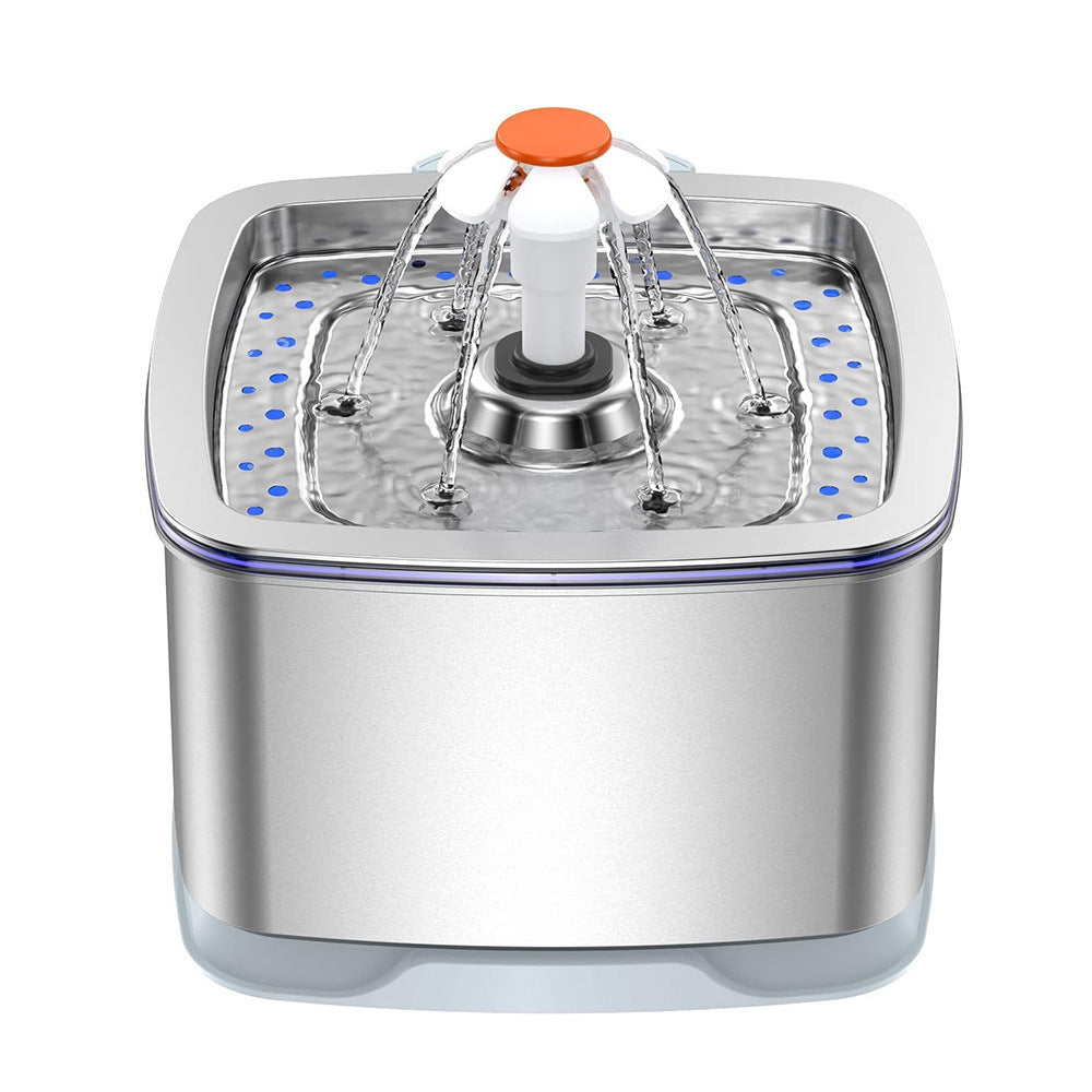 Stainless Steel Smart Pet Water Dispenser with Automatic Circulation and Filtration, Large Capacity Feeder for Cats and Dogs - V.I.P Digital Presence