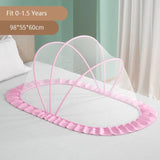 Baby mosquito net cover baby crib Mongolian yurt full face mosquito proof cover children's foldable bottomless mosquito net