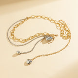 Ins style double-layer pearl retro love bow tassel Waist chain - V.I.P Digital Presence