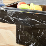 A modern and practical coffee table made of MDF material with black patterns - V.I.P Digital Presence