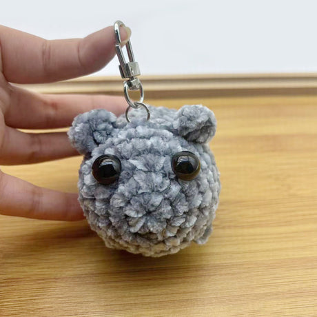 Chenille singing sad hamster keychain pendant Hamster emotional comfort doll - V.I.P Digital Presence