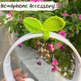 Cute Knitted Crochet Leaf Sprout - Lucky Handmade Multi-Functional Crochet Accessories Ideal Bookmark for Bookworms (Green) - V.I.P Digital Presence