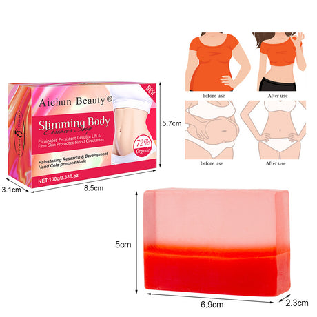 Body Sculpting Two-Color Handmade Soap Body Skin Curve Lift Moisturizing Moisturizing Mild Skin Care Handmade Soap - V.I.P Digital Presence