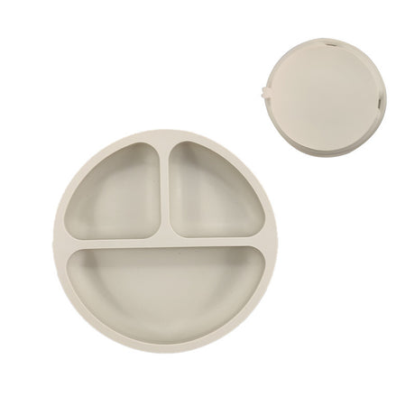 Children's Silicone Dinner Plate Infant Feeding Tableware Set Baby's Complementary Food Division Big Suction Cup Smiling Face Silicone Dinner Plate - V.I.P Digital Presence