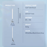 Silicone Toilet Brush Non-slip Long Handle Toilet Cleaning Brush Toilet Cleaning Brush Bendable Silicone TPR Brush Head Bathroom - V.I.P Digital Presence