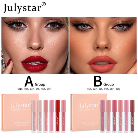 Lip And Cheek High Value Makeup Non-Flaking And Non-Sticky Cup Watery Mirror Enzyme Lip Glaze Set - V.I.P Digital Presence