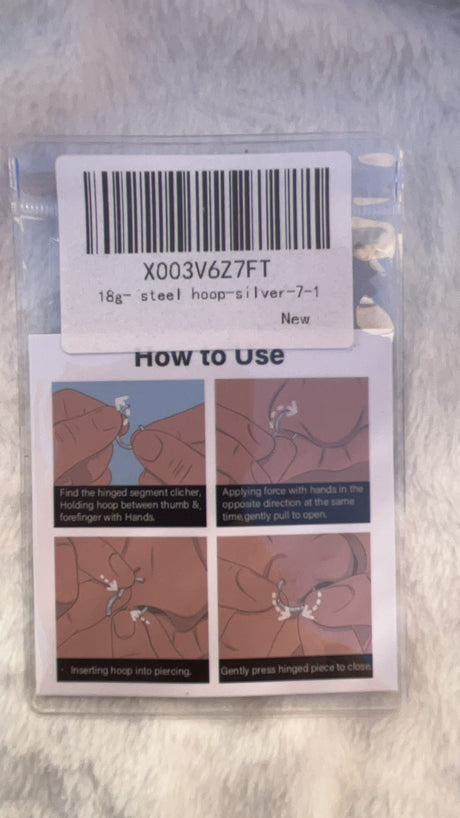 18g- steel hoop-silver-7-1 - V.I.P Digital Presence