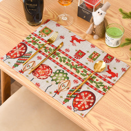 Christmas New Decorative Products Knitted Fabric Meal Mat Creative Knitted Meal Mat Tablecloth Elderly Tree Meal Mat - V.I.P Digital Presence