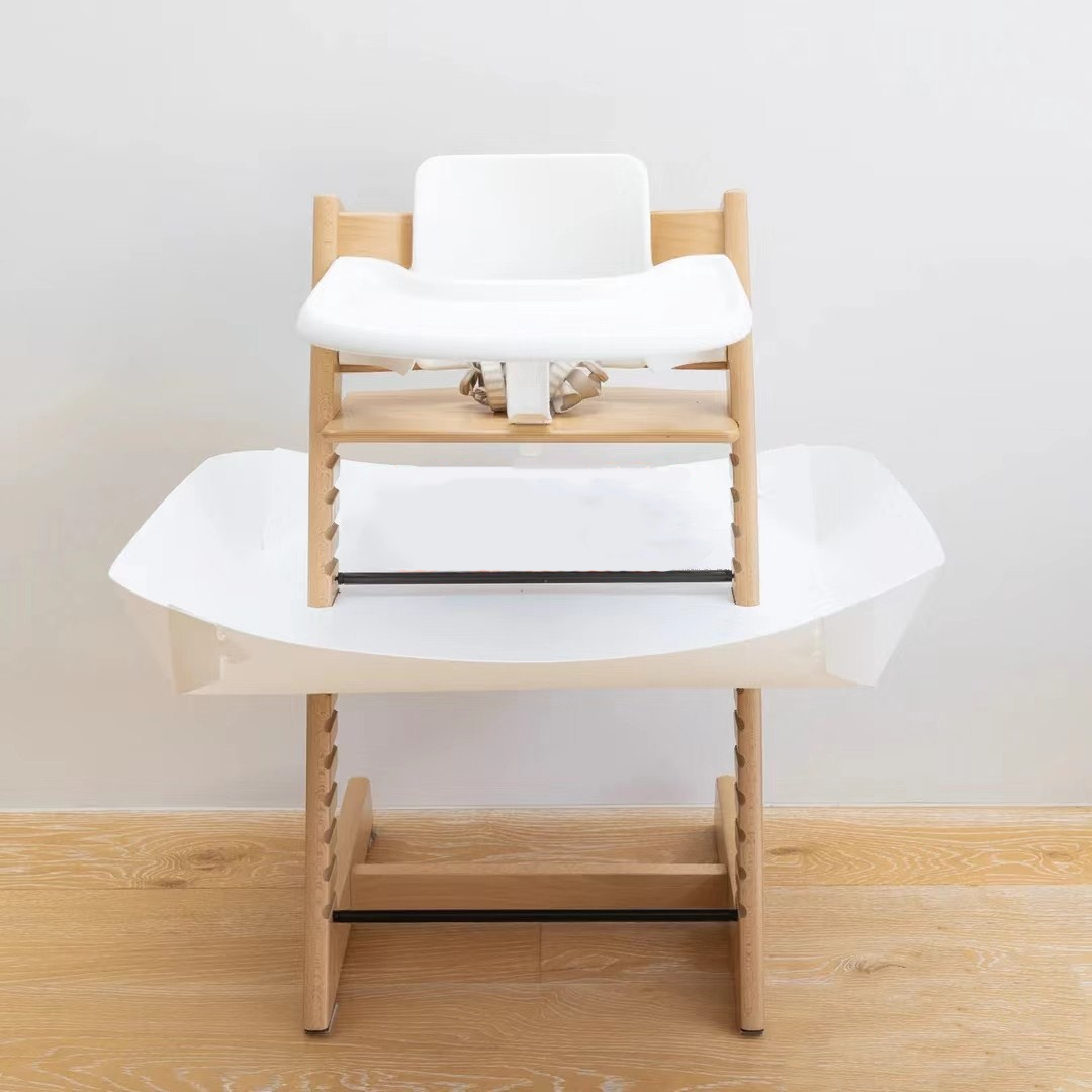 Child's Floor - Mounted Food Catcher for Self - Feeding (Not Included with Chair) - V.I.P Digital Presence