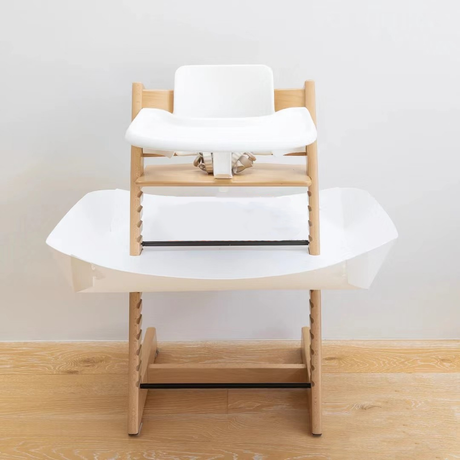 Child's Floor - Mounted Food Catcher for Self - Feeding (Not Included with Chair) - V.I.P Digital Presence