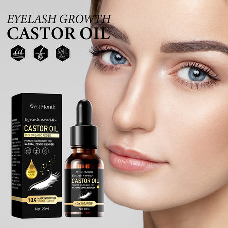 Castor Oil Mascara, Thickening & Moisturizing Natural Long Jet Black Curling Mild Mascara - V.I.P Digital Presence