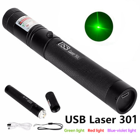 Portable Rechargeable High - Brightness Red/Green/Violet Laser Pointer, 60825 - 1, 532nm/650nm/405nm ， - V.I.P Digital Presence