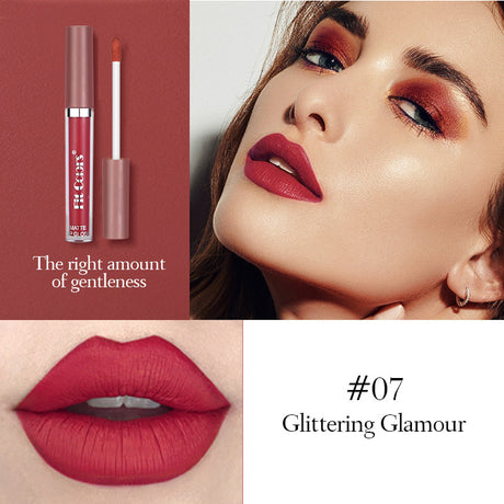 Fit Colors Matte Non-Stick Cup Lip Gloss Not Easy To Fade Matte Liquid Thin Tube Lipstick 8 Color Set Box - V.I.P Digital Presence