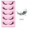 Clear Band Corner Foxy Winged Cat Eye 3D Strip Lashes Silk Party Full False Eyelash Vegan Faux Mink Eyelash With Diamond Pearl - V.I.P Digital Presence