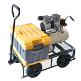 Wagon Cart Garden cart trucks make it easier to transport firewood (green) - V.I.P Digital Presence