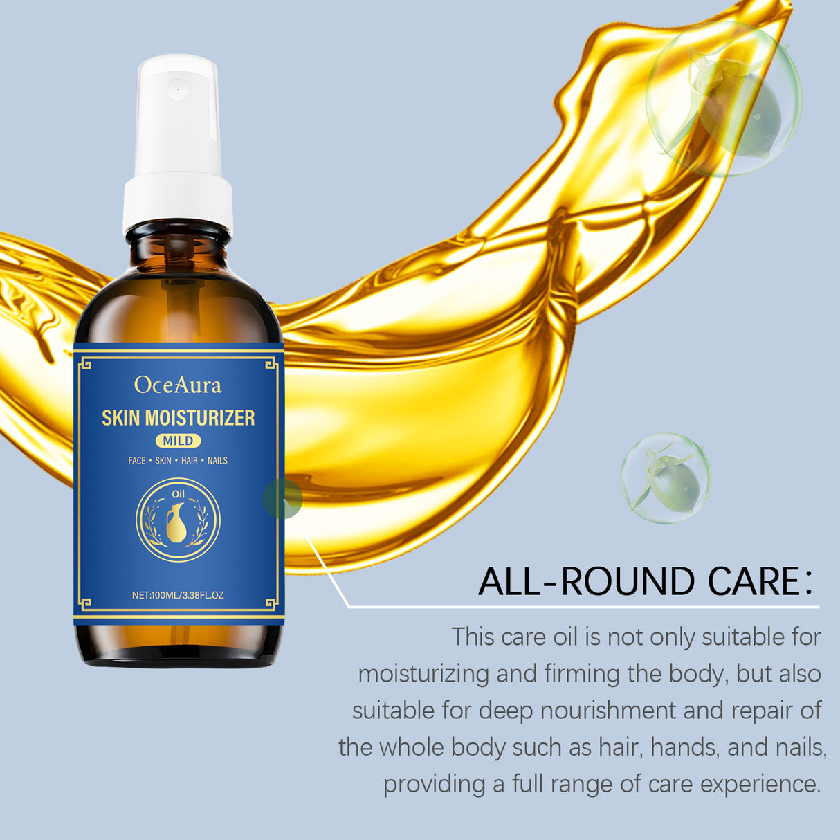 Body Moisturizing Care Oil Nourishes The Body, Hydrates The Body, Moisturizes The Whole Body And Moisturizes The Skin For A Long Time