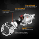 RACBOX 2Pcs 2.5 Inch Universal Bi Xenon HID Projector Lens Silver Black Shroud H1 Xenon LED Bulb H4 H7 Motorcycle Car Headlight - V.I.P Digital Presence