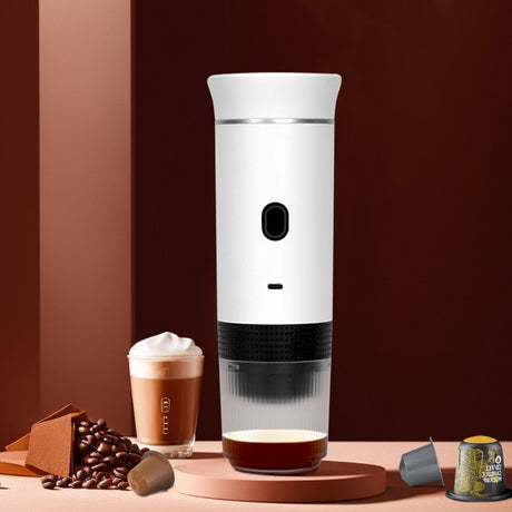 2025 Upgraded 3-in-1 Cordless Coffee Maker - 20Bar Portable for Car/Camping/Home, Capsule/Powder, USB Fast Heat - V.I.P Digital Presence