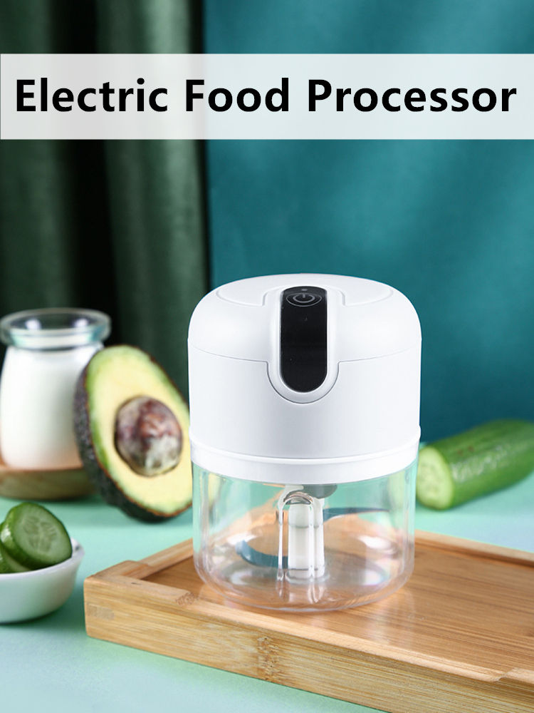 250ml Home Kitchen Appliances Vegetable Meat Electric Mini USB Rechargeable Multifunctional Chopper Garlic Masher Wireless Garlic Beater - V.I.P Digital Presence
