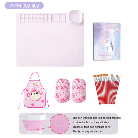 Silicone painting pad, simple solid color art painting pad, children's graffiti pad, washable watercolor color matching silicone - V.I.P Digital Presence