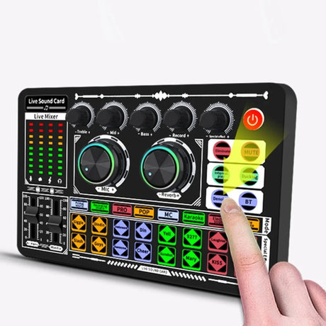 F999  Mixer Podcast Sound Board Live Sound Card for Live Recording Home KTV - V.I.P Digital Presence