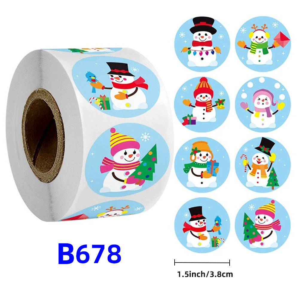 Christmas gift stickers decorative sealing sticker Merry Christmas Reward Self-adhesive labels Children's Day party - V.I.P Digital Presence