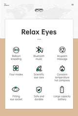 Eye Massager Air Pressure Vibration Eye Protector Bluetooth Eye Massage Relax Migraines Relief Improve Sleep - V.I.P Digital Presence