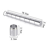 Caja de medicamentos de aleación de aluminio dividida, sellada, impermeable y con capacidad para 7 días. 
