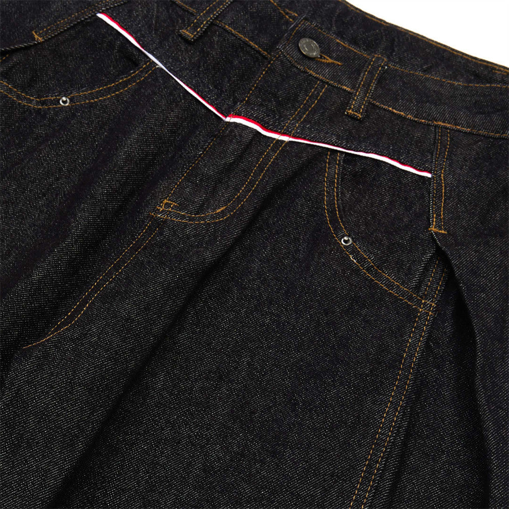 American High Street Design Denim Wide Leg Long Pants Men's Vibe Trendy Side Pleated Loose Casual Trousers - V.I.P Digital Presence