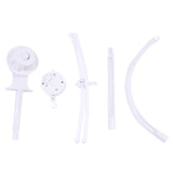 Sonajeros blancos para bebé, juego de soportes para cuna, móvil, campana, caja de música de cuerda WJ549