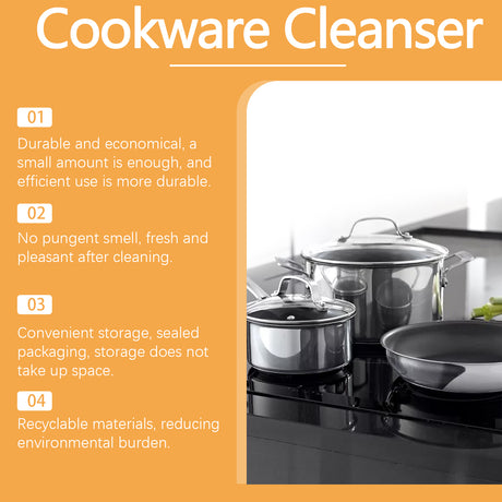 Cookware Cleaning Cream Stainless Steel Kitchen Pots Clean Rust, Stain And Fragrance Cleaning Cream - V.I.P Digital Presence