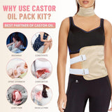 Castor oil bag is reusable, soft, and oil leak proof, with essential oil auxiliary bag and adjustable waist belt - V.I.P Digital Presence