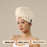 French Style Dry Hair Cap for Adults, Extra Large and Thick, Strong Water Absorption, Quick Drying Hair Care, One-Piece Head Wrap Dry Hair Towel - V.I.P Digital Presence