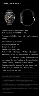 GS GT3 Pro Smart Watch Heart Rate, Blood Pressure, Blood Oxygen Monitoring Bluetooth Sports Watch Bracelet - V.I.P Digital Presence