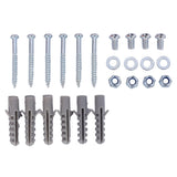 4-foot metal garage nail board tool rack with 3 nail board wall mounted tools for storing nail boards, black - V.I.P Digital Presence