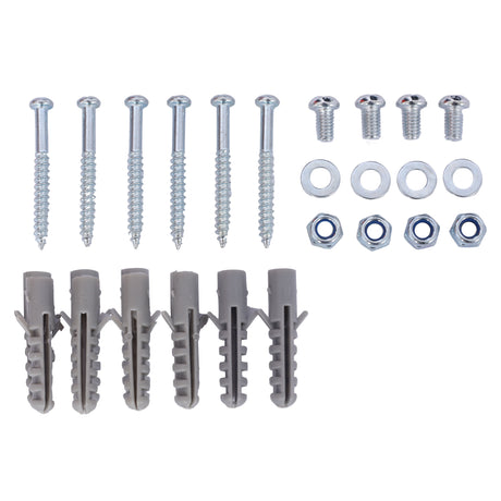 4-foot metal garage nail board tool rack with 3 nail board wall mounted tools for storing nail boards, black - V.I.P Digital Presence