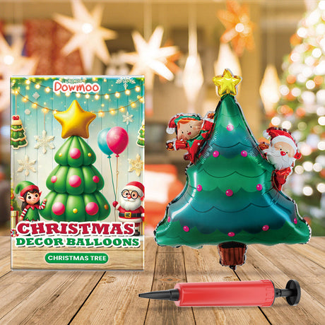 Christmas Balloons,Balloon Standing Santa Claus Reindeer Christmas Tree Event Atmosphere Arrangement - V.I.P Digital Presence