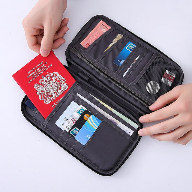 Travel Passport Purse Multifunction Credit Card Package Travel Accessories Storage Bag Waterproof Portable Card Package - V.I.P Digital Presence