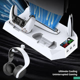 PS5 Slim/PS5 Cooling Stand Optical/Digital Universal Base Multi functional Charging Stand - V.I.P Digital Presence