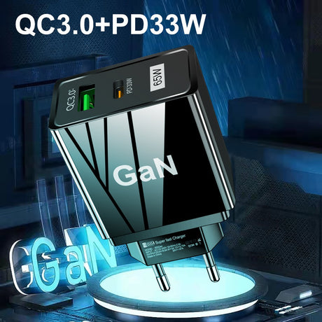 GaN Gallium Nitride Charger 65W Charging Head TYPE-C - V.I.P Digital Presence