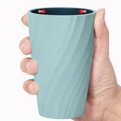 4 Colors Toothbrush Cup Threaded Double-Layer Tumblers Unbreakable Cups For Kids Bathroom Cup Toothbrush Mouthwash cup - V.I.P Digital Presence