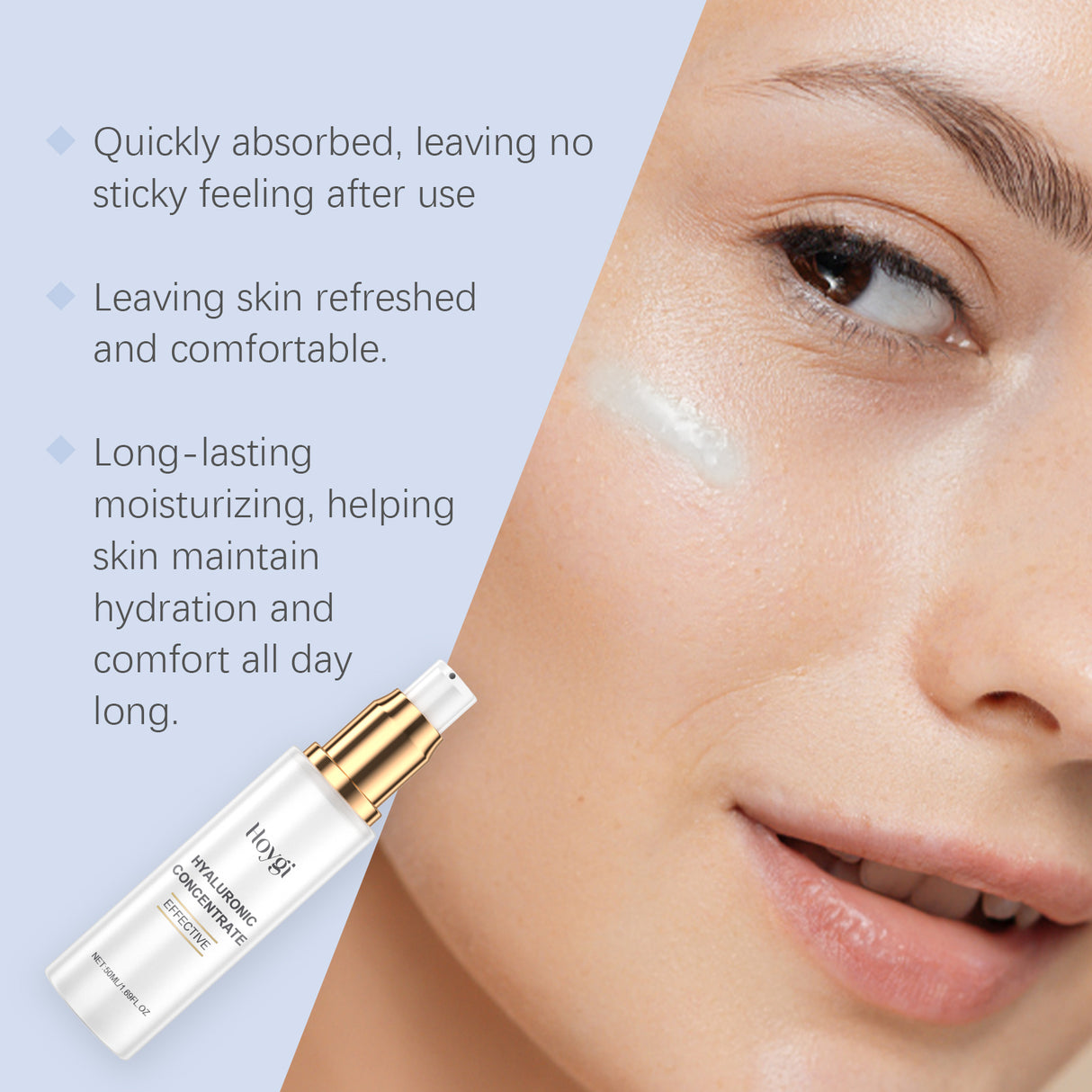 Hyaluronic Acid Hydrating Essence Gently Nourishes Skin, Hydrates, Moisturizes, Brightening And Rejuvenating Essence